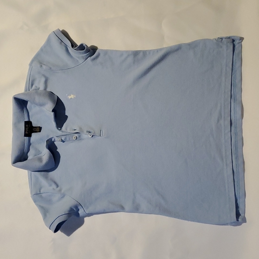Polo Ralph Lauren girls baby blue polo.